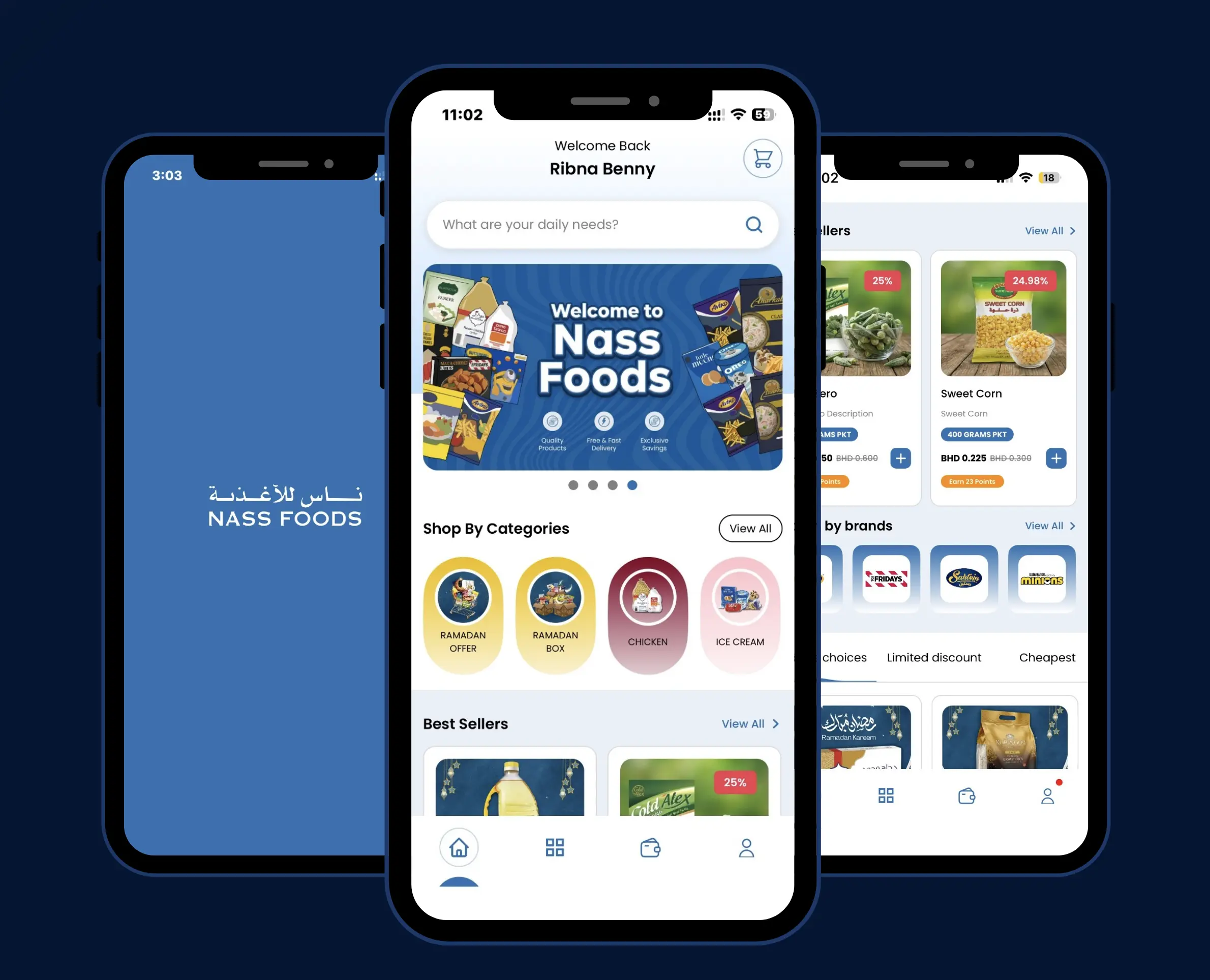 Nass food mobile app